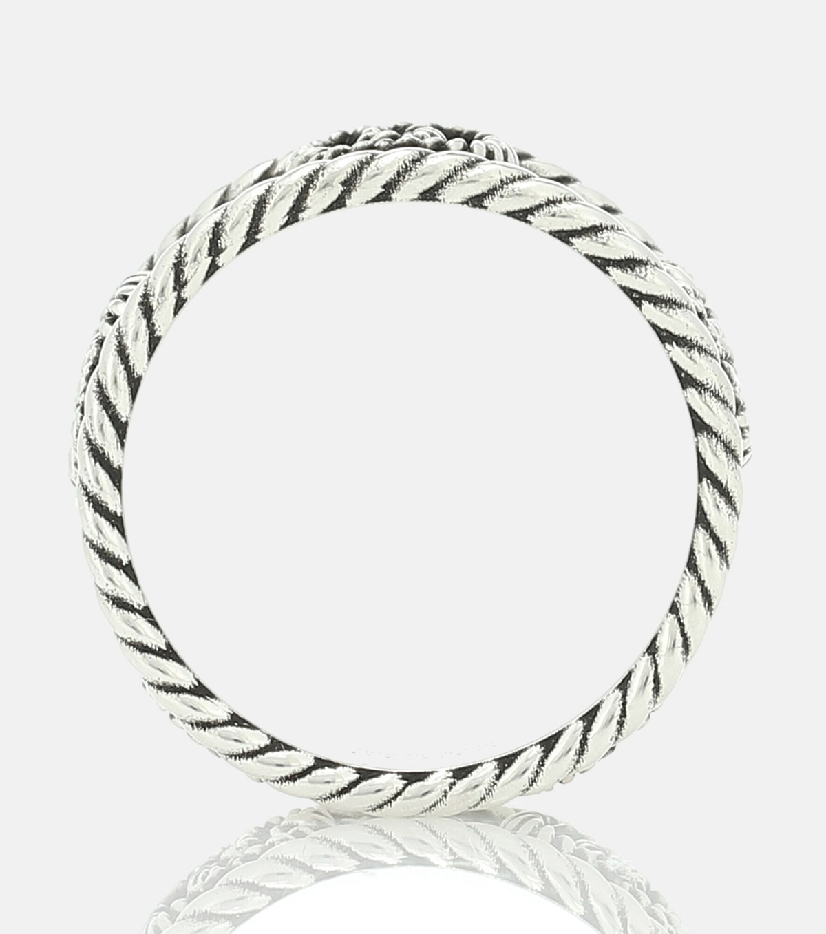 Gg Ring Gucci - GG sterling silver ring Gucci