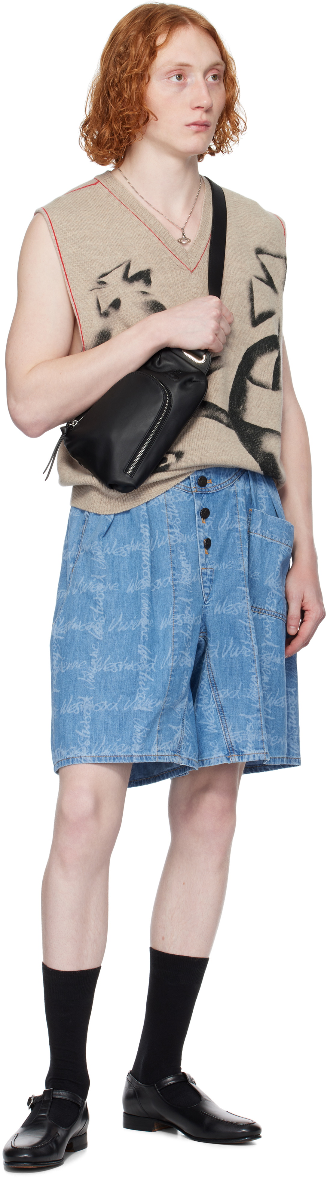 Vivienne Westwood Blue Romario Bermuda Shorts Vivienne Westwood