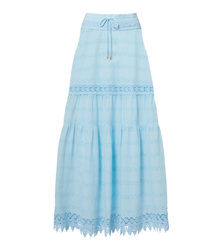 Photo: Melissa Odabash Alessia broderie anglaise cotton maxi skirt