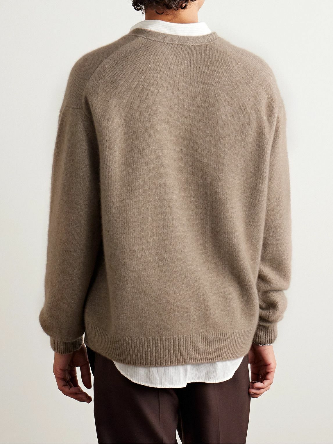 Auralee - Cashmere Cardigan - Brown