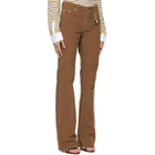Stella McCartney Brown Corduroy Kick Flared Trousers