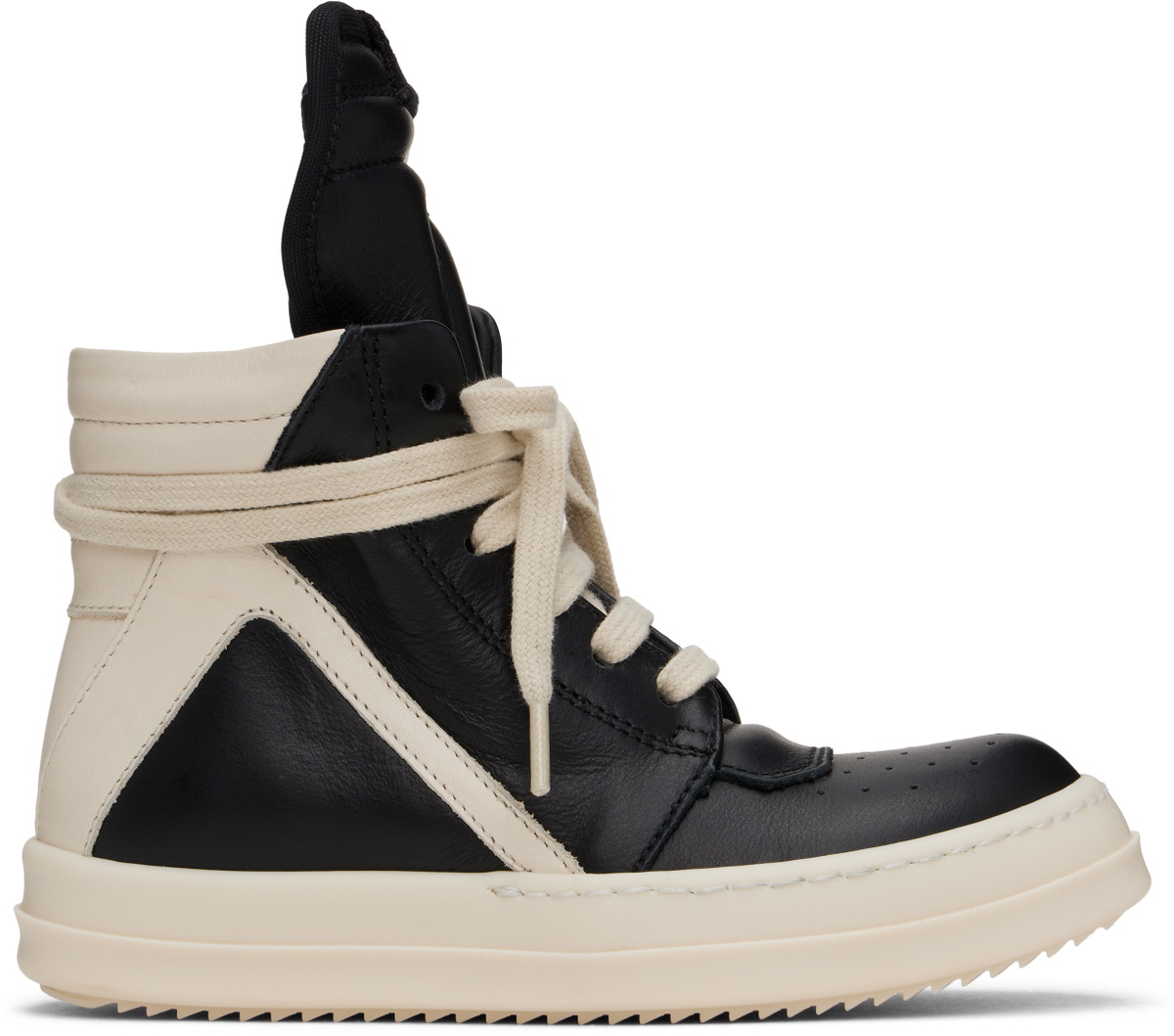 Rick Owens Kids Black Porterville Geobaskets Sneakers