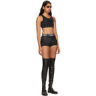Fendi Black Neoprene Fendi Roma Bra