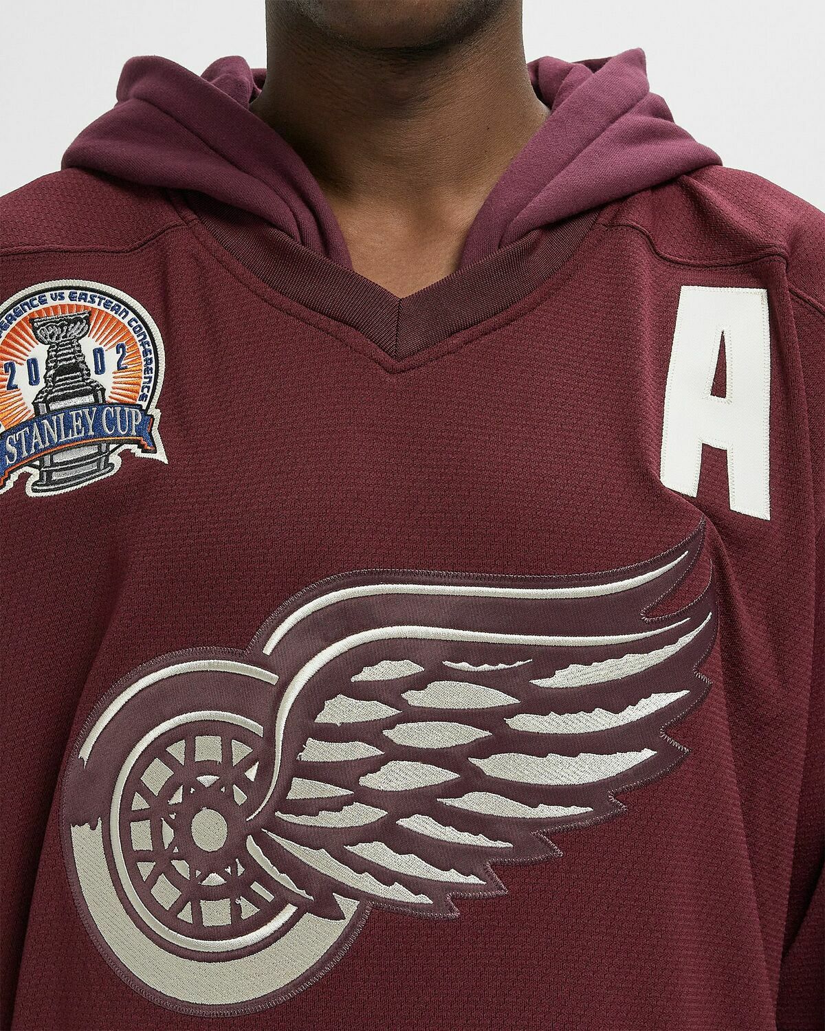 Mitchell & Ness X JUST DON NHL JERSEY HOODIE DETROIT RED WINGS Red Men