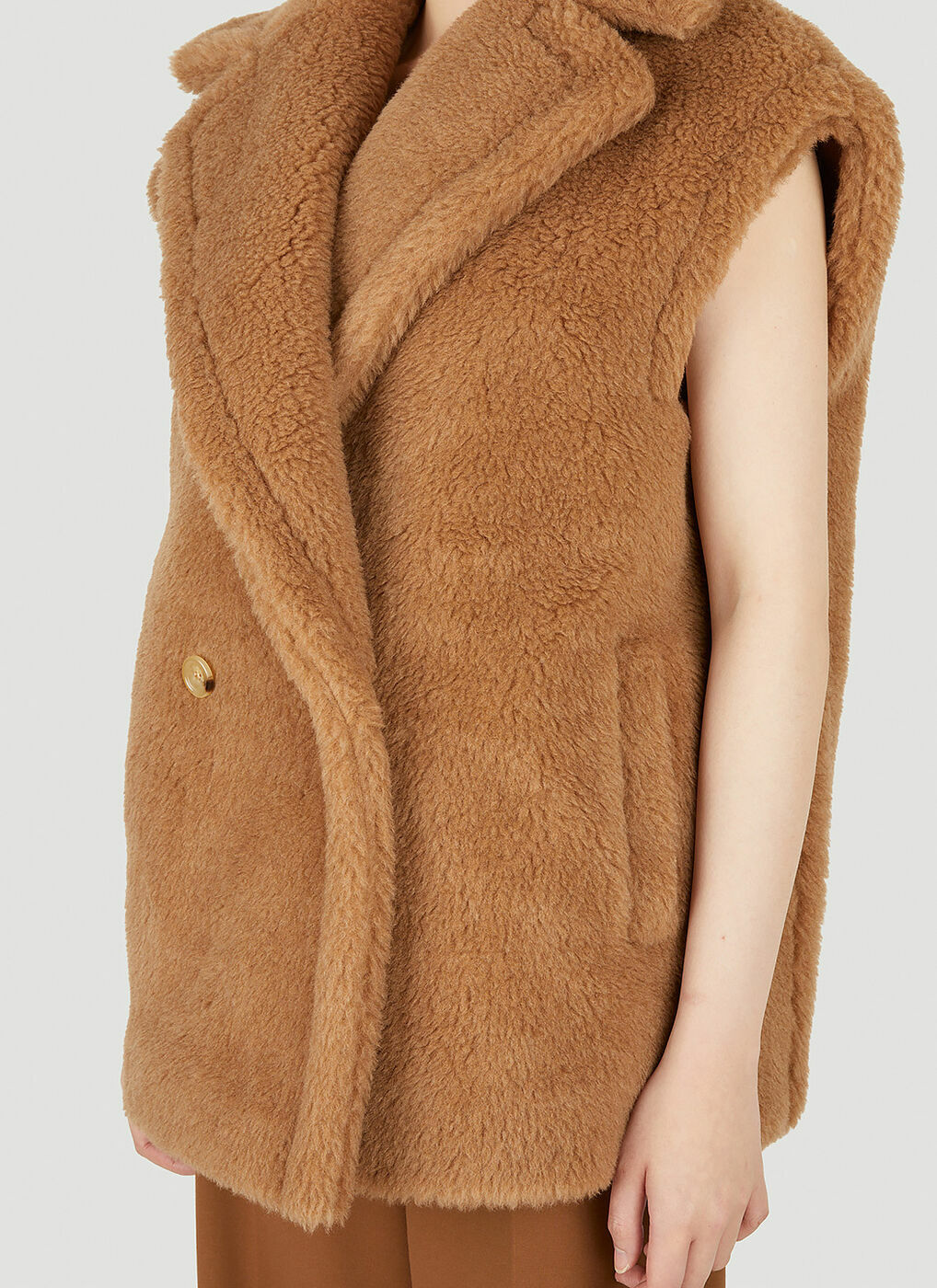 Teano Sleeveless Jacket in Camel Max Mara