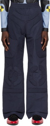 Walter Van Beirendonck Navy Space Trousers
