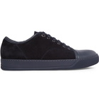 Lanvin - Cap-Toe Suede and Leather Sneakers - Men - Midnight blue