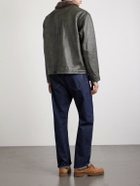 RRL - Leather Jacket - Green