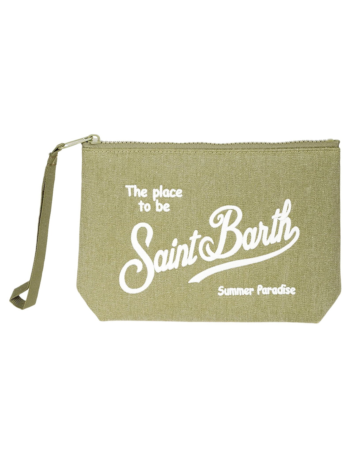 Mc2 Saint Barth Men's Aline Canvas Clutch Green main image 1