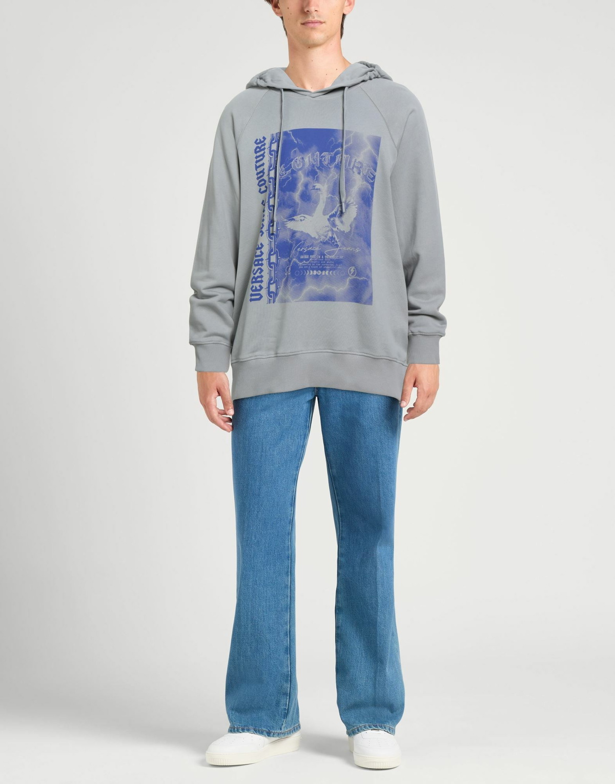Versace Jeans Couture Mens Sweatshirt in Grey
