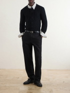 SAINT LAURENT - Knitted Wool Sweater - Black