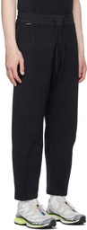 BYBORRE Black Tapered Crop Lounge Pants