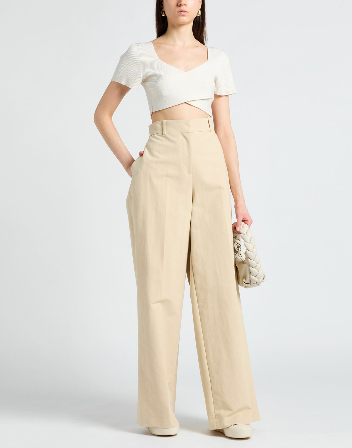 Quira Womens Pants in Beige