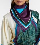 Alémais Joni printed silk twill scarf