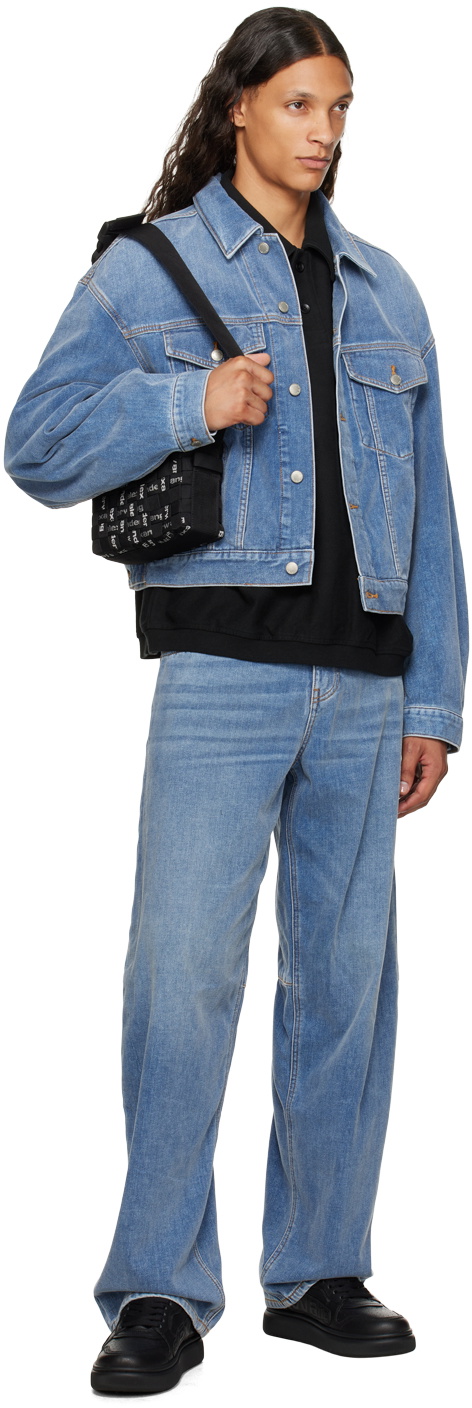 Alexander Wang Black Linux Messenger Bag