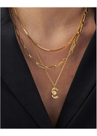 Missoma E Initial 18kt Gold-plated Necklace