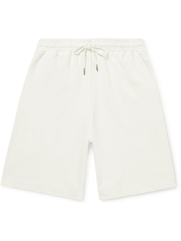 Photo: Ninety Percent - Wide-Leg Organic Cotton-Jersey Drawstring Shorts - White