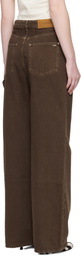 AMIRI Brown Faded Carpenter Jeans