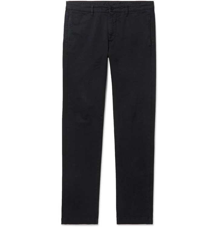 Photo: Massimo Alba - Navy Winch 2 Slim-Fit Cotton-Blend Trousers - Navy