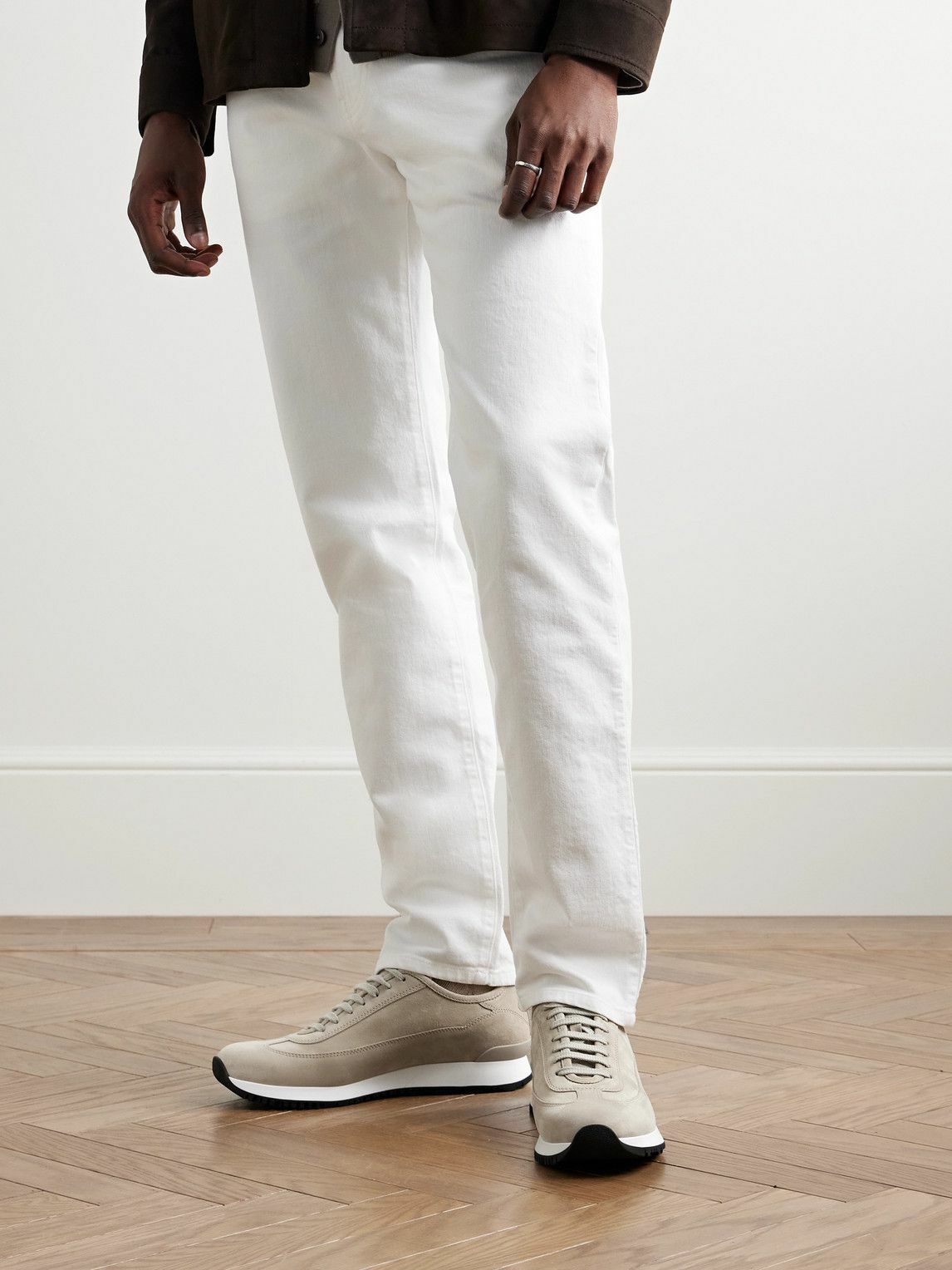 John Lobb - Foundry II Suede Sneakers - Neutrals John Lobb