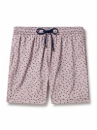 Canali - Straight-Leg Mid-Length Floral-Print Swim Shorts - Pink