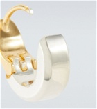 Bottega Veneta Hinge 18k gold-plated and sterling silver earrings