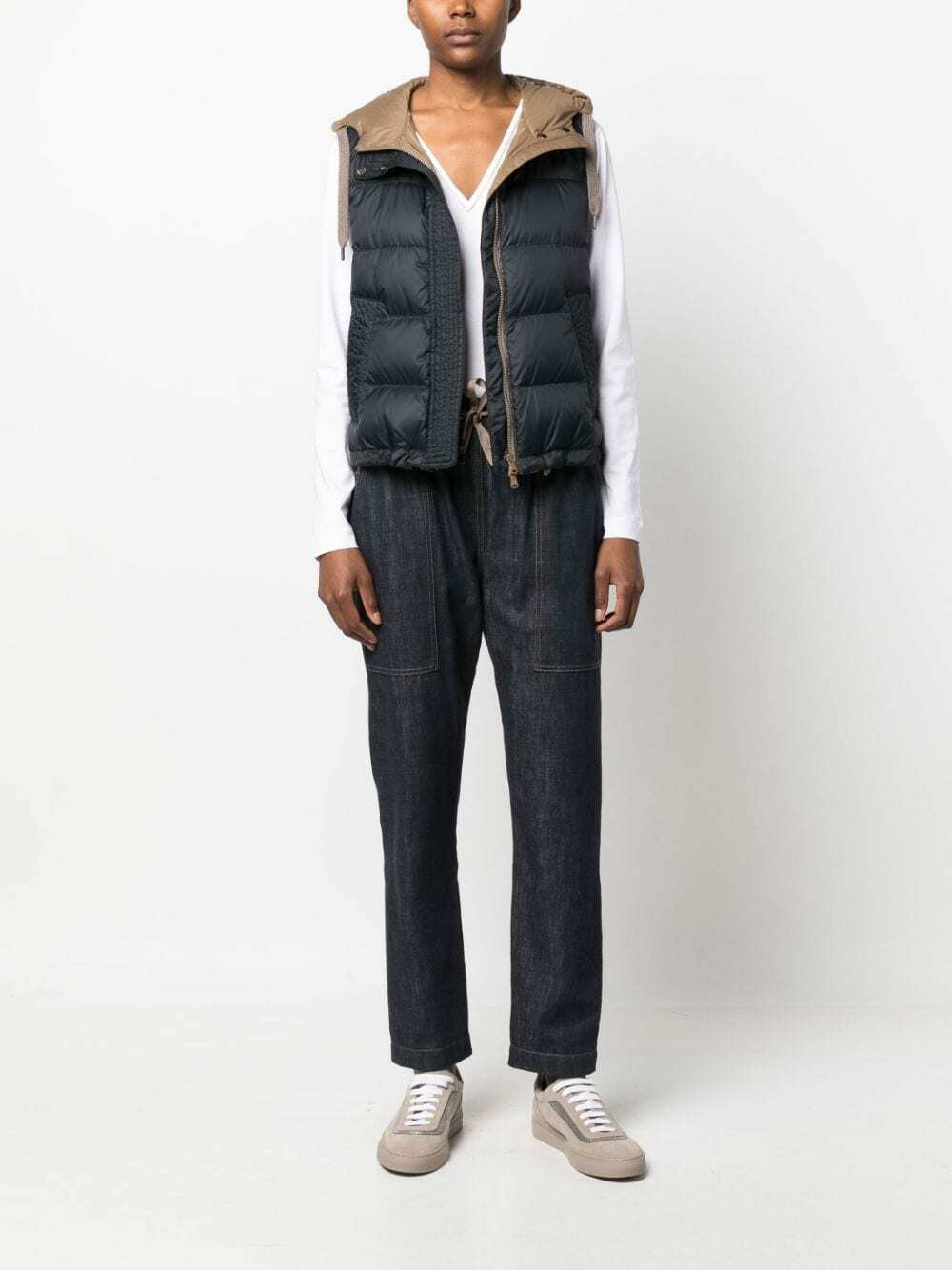 BRUNELLO CUCINELLI - Padded Hooded Vest Brunello Cucinelli