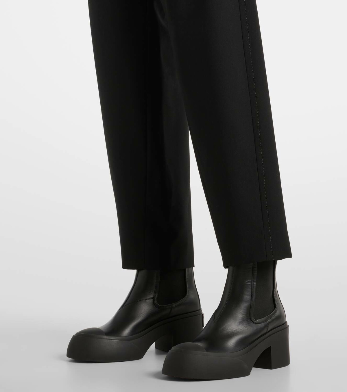 Marni Pablo leather platform ankle boots