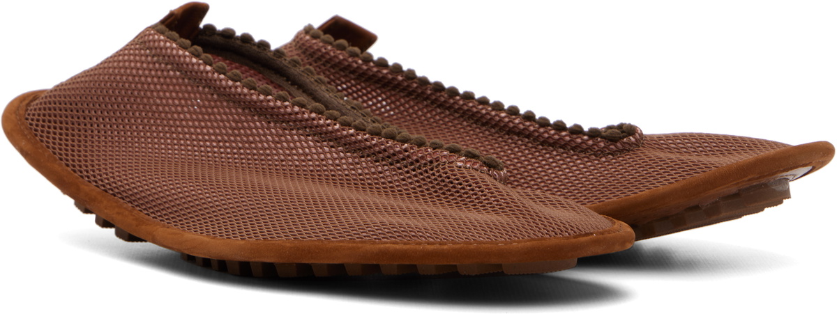 Kiko Kostadinov Brown Ramberg Slip-On Flats