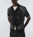 Amiri Bandana cotton bowling shirt