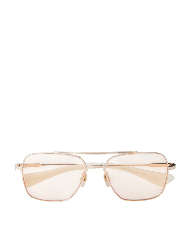 Photo: DITA - Flight-Seven Aviator-Style Gold-Tone Titanium Sunglasses