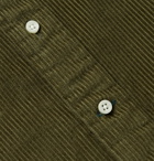 Gitman Vintage - Slim-Fit Button-Down Collar Cotton-Corduroy Shirt - Green