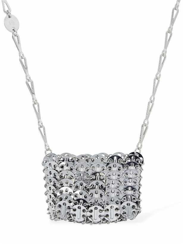 Photo: RABANNE 1969 Micro Bag Crystal Necklace
