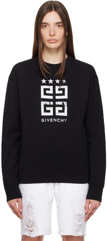 Photo: Givenchy Black Printed Sweatshirt