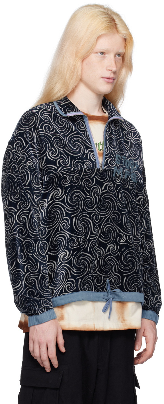 Story mfg. Blue Mineral Sweater Story Mfg
