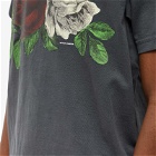 Bianca Chandon Men's Roses T-Shirt in Vintage Black