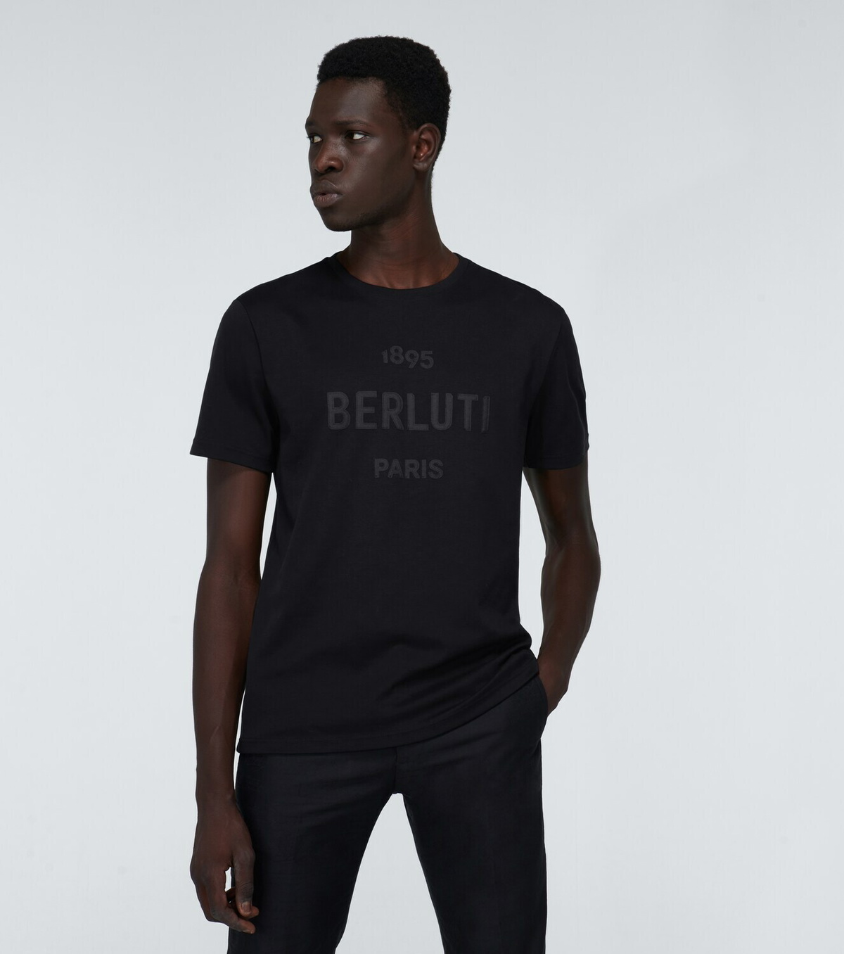 ☆関税込み☆【Berluti】Cotton T-shirt Black Cotton T-shirt in black - Berluti | Mytheresa