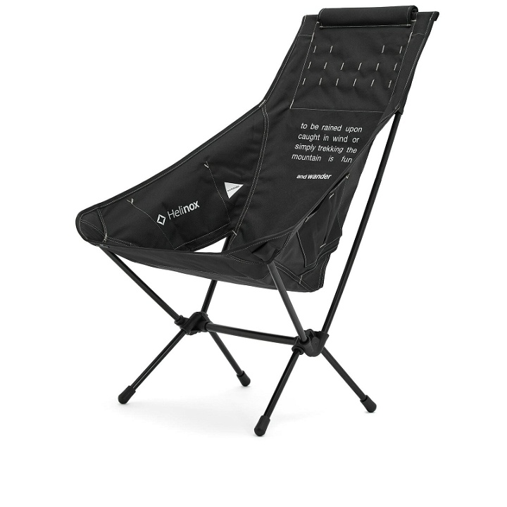 Photo: and wander Men's x Helinox Folding Chair Two in Black 