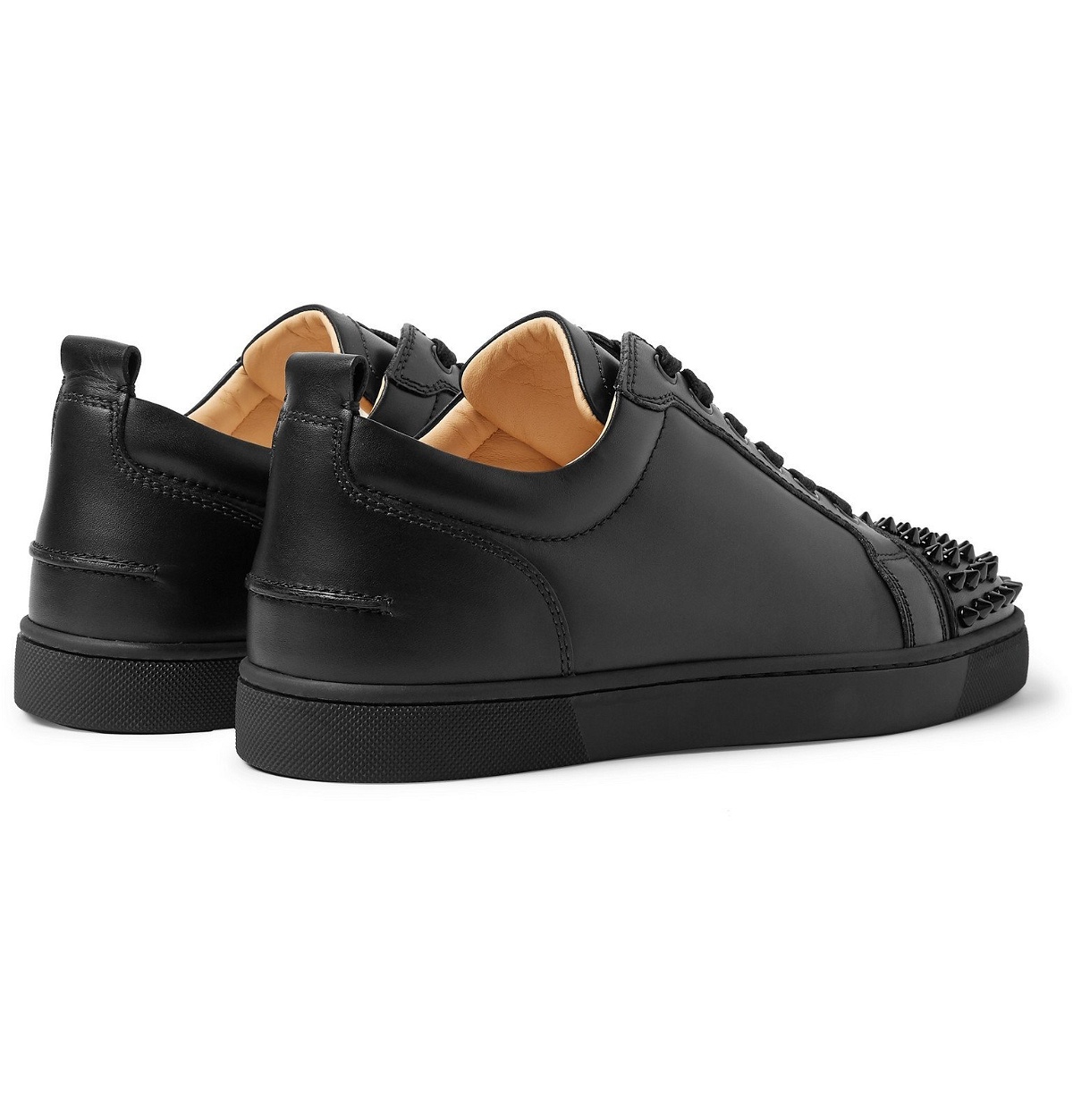 Louis Junior Spikes Cap-Toe Leather Sneakers