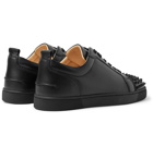 Christian Louboutin - Louis Junior Spikes Cap-Toe Leather Sneakers - Black