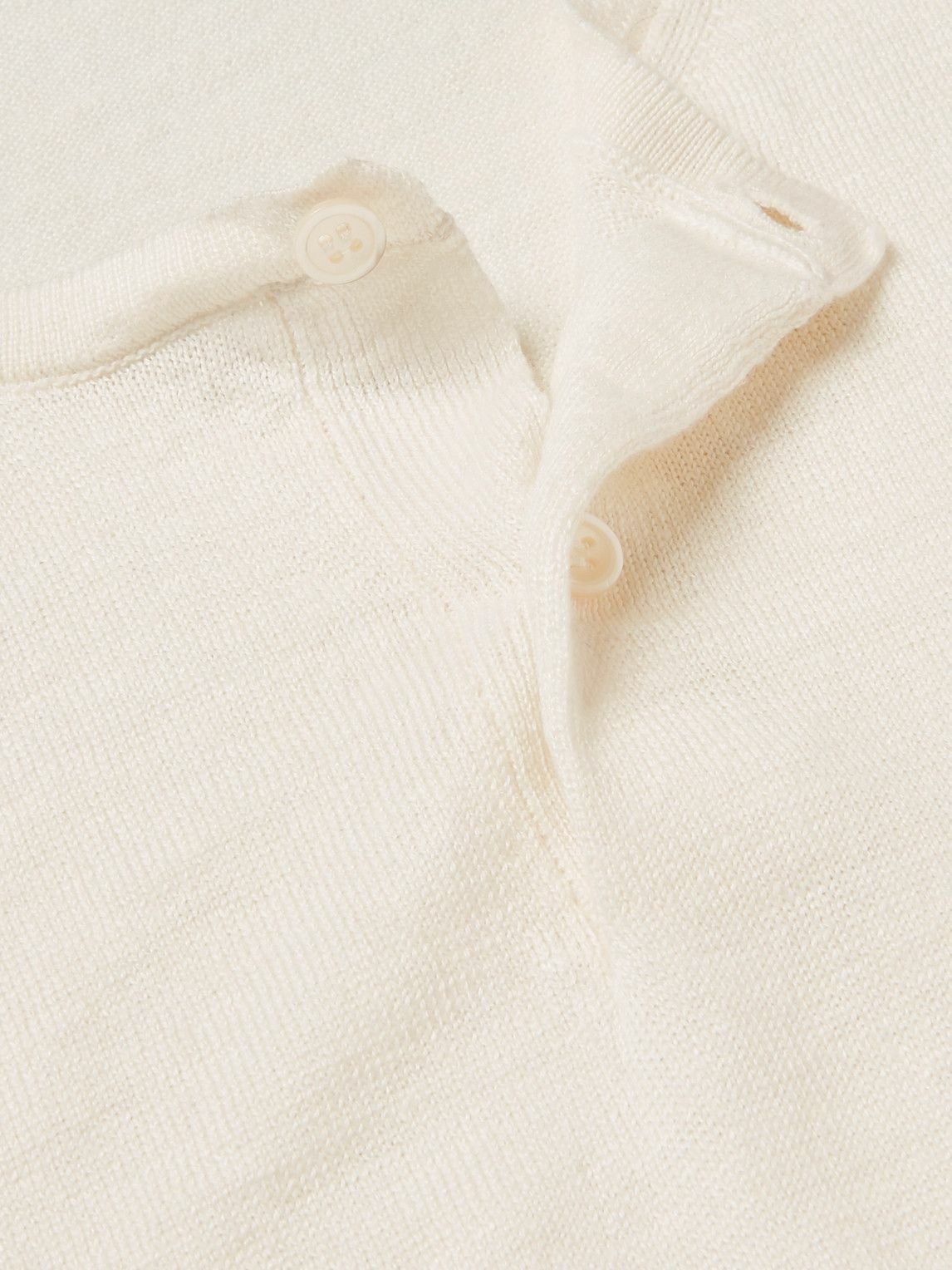 Anderson & Sheppard - Linen Henley T-Shirt - Neutrals