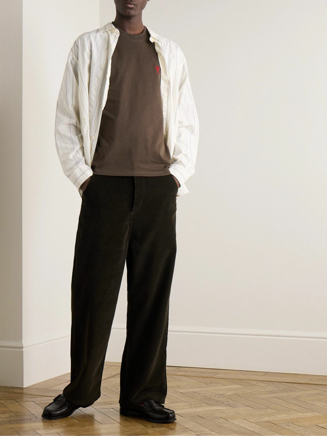 AMI PARIS - Man - Brown - Pants