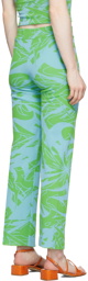 Paloma Wool Blue & Green Chasis Lounge Pants