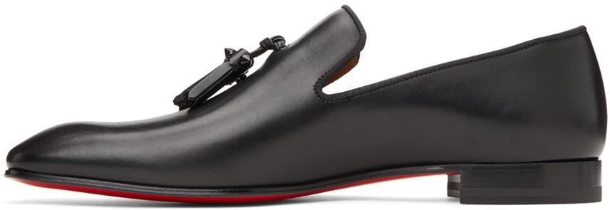 Christian Louboutin Black Dandelion Tassel Flat Loafers Christian