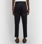 EQUIPMENT - The Original Tapered Pleated Lyocell and Cotton-Blend Twill Trousers - Blue