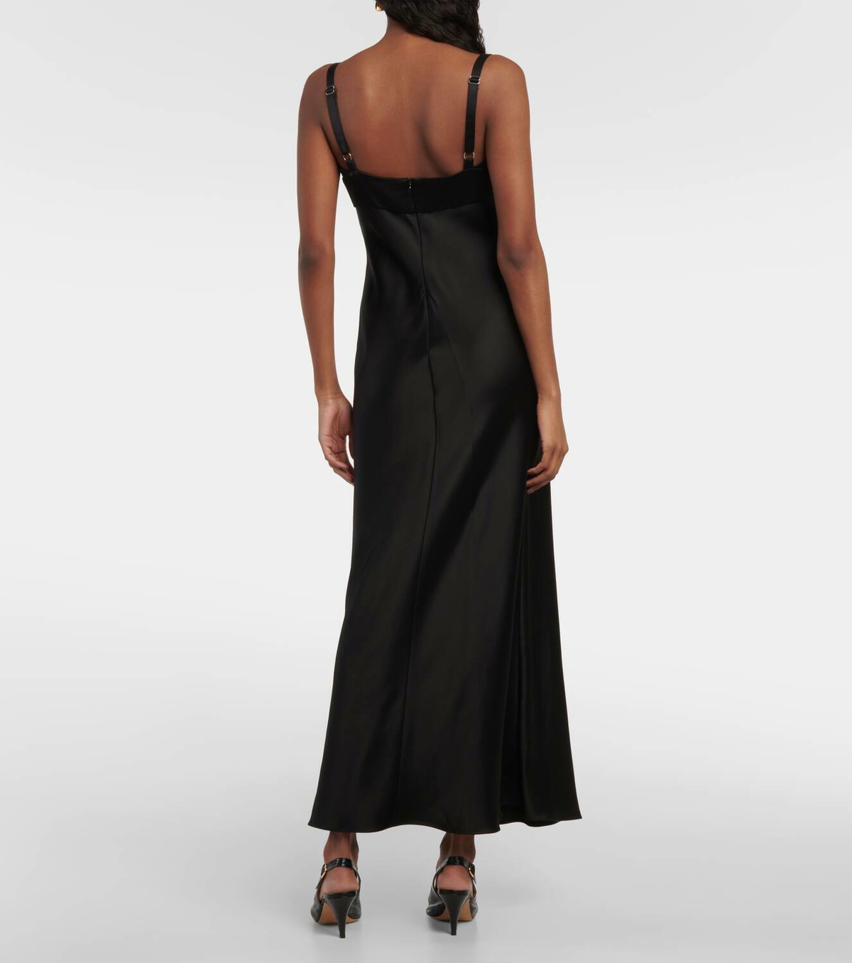 Top-harness KHAITE Sukey En Satin De Viscose Doré - Taille XL - Occasion En Parfait état