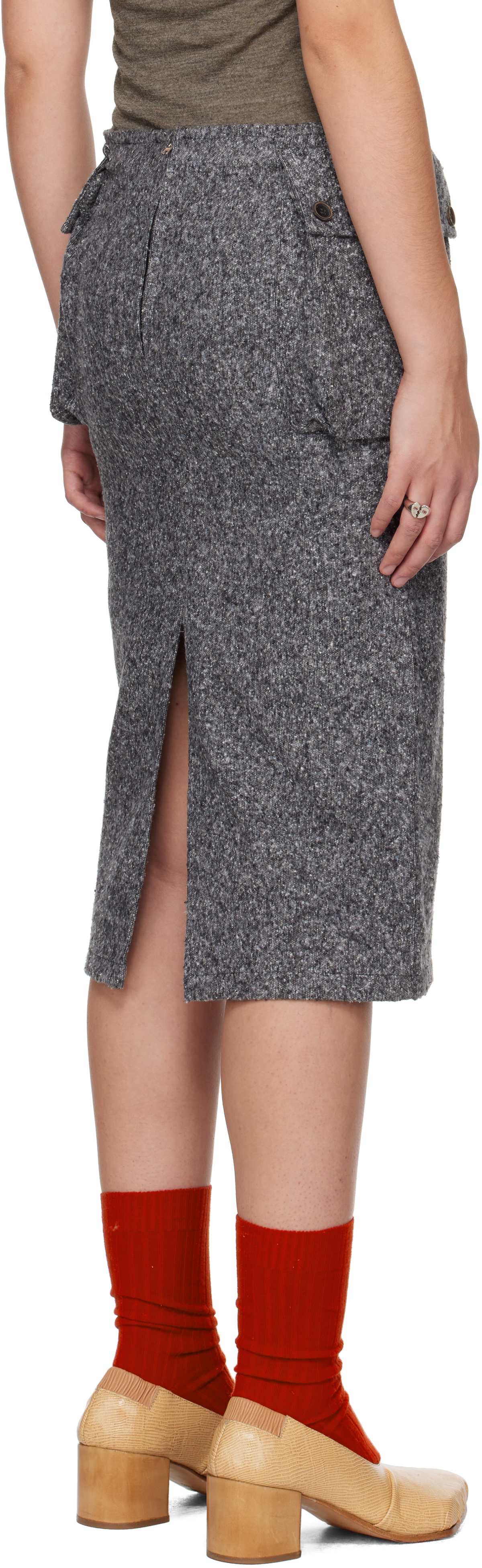 Magliano Gray Officina Midi Skirt