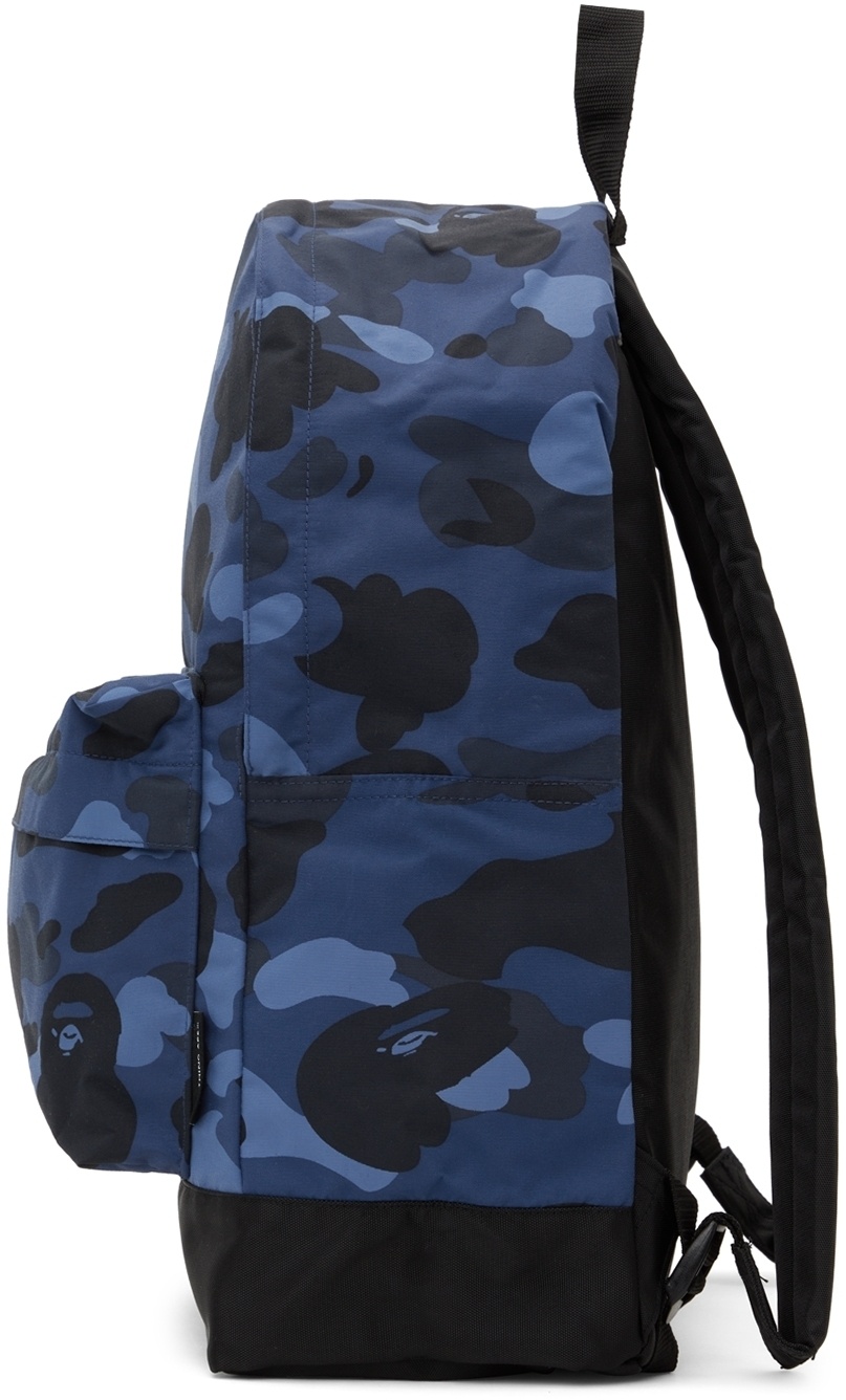 BAPE SHARK BackPack Camo, Blue, Bag Zip Pocket ABC Camouflage