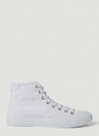 Canvas High Top Sneakers in White