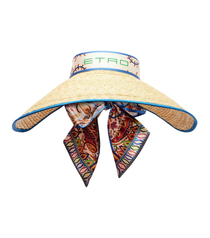 Photo: Etro Logo straw visor